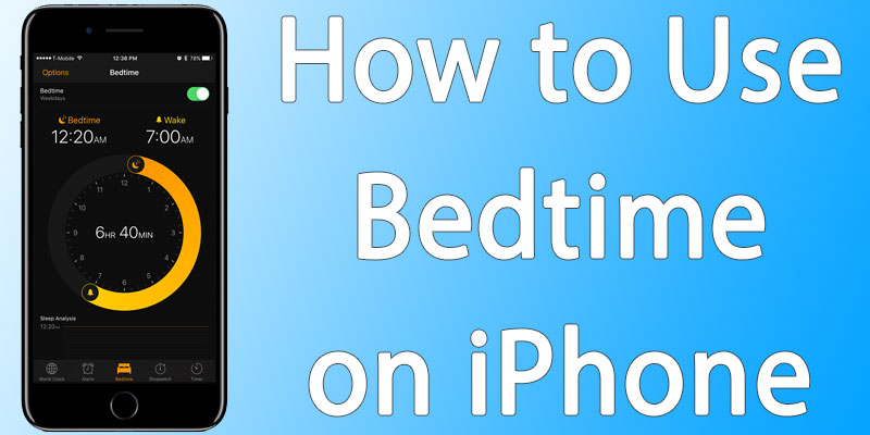 use bedtime app on iphone