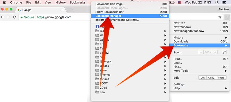 export bookmarks from chrome