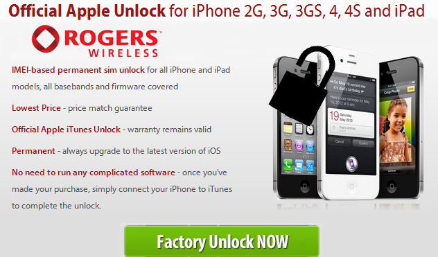 ROGERS Canada Network Offical Factory Unlock Service IPhone 7 Plus,6s Plus