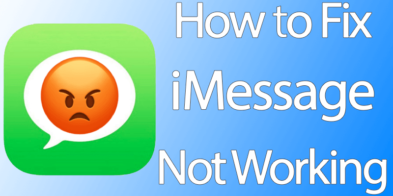 imessage not working on iphone