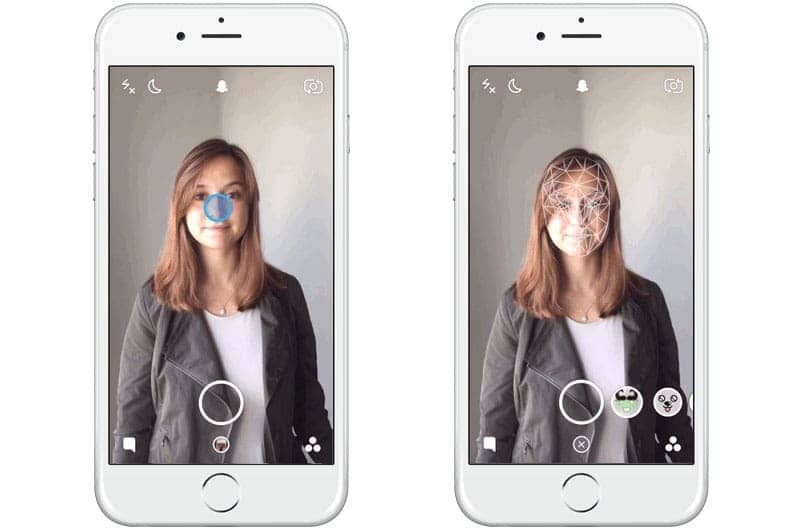 activate snapchat effects on iphone