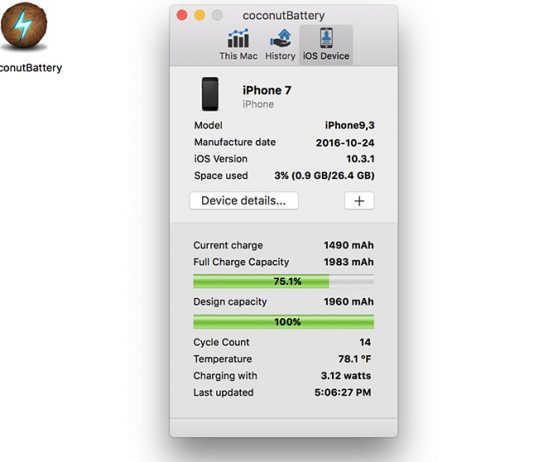 check iphone battery cycle count