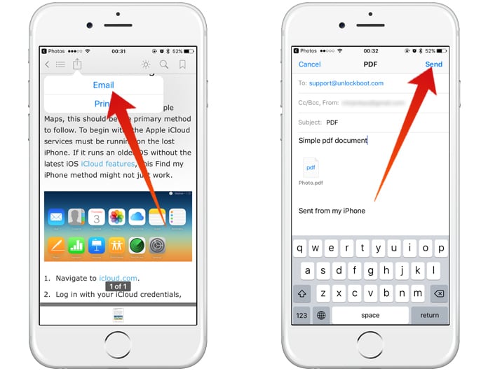 convert images to pdf on iphone