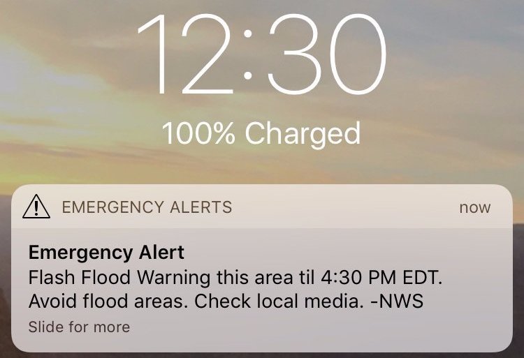 disable emergency alerts on iphone