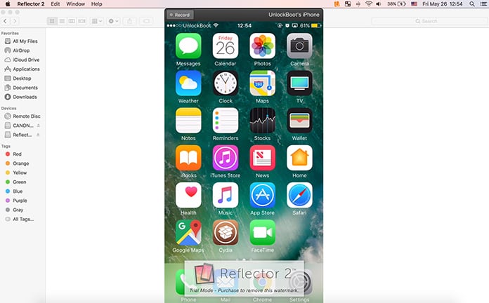 mirror iphone screen on mac
