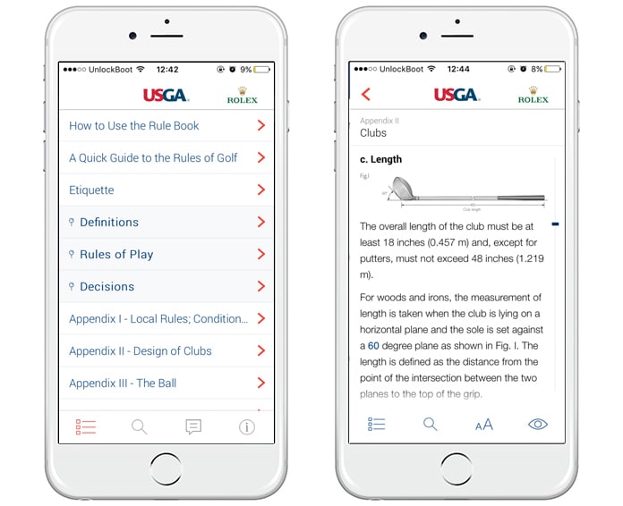 golf app for iphone