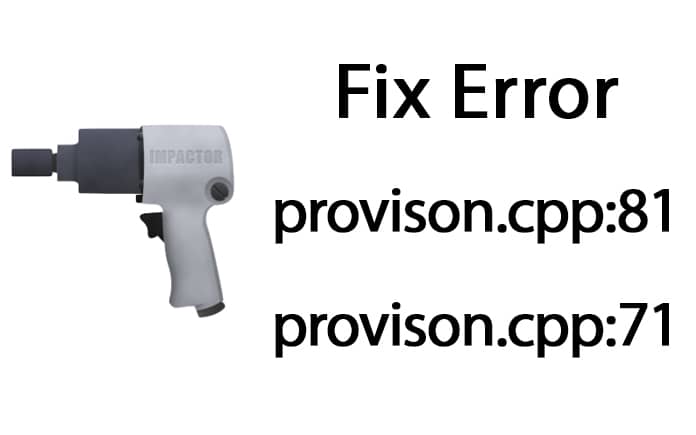 provision.cpp:81 error