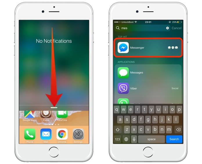 find hidden apps on iphone