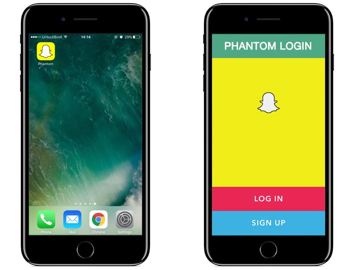 download snapchat phantom on iphone