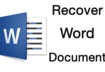 recover unsaved word document mac