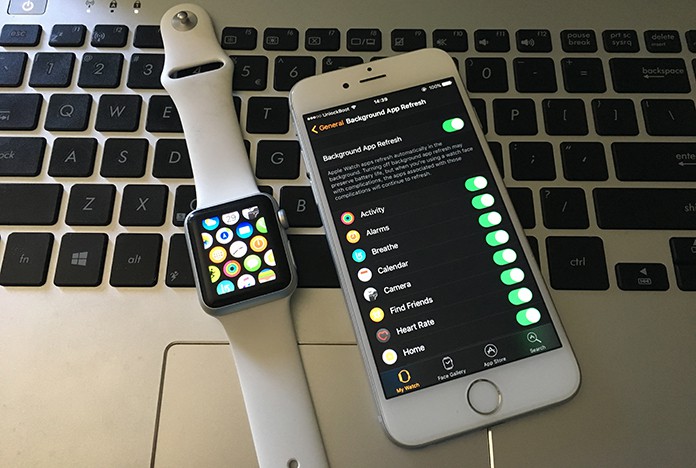 turn off background app refresh on apple watch