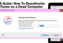 deauthorize itunes on a dead computer