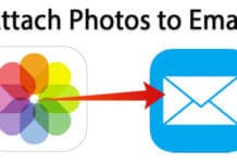 how to attach photos to email on iphone