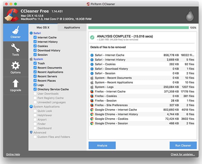 ccleaner for mac review 2017