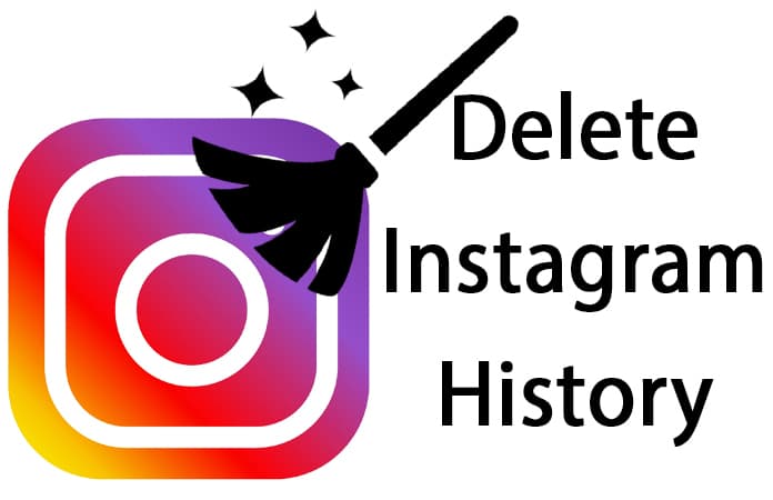 delete instagram search history