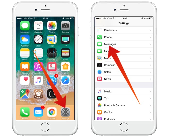 how to delete saved messages on iphone
