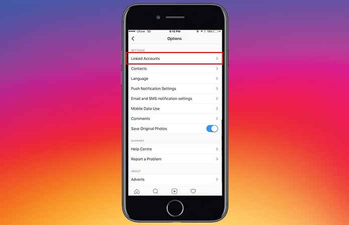 auto post from instagram to facebook