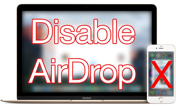 turn off airdrop on iphone