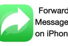 forward messages on iphone