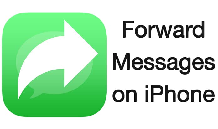 forward messages on iphone