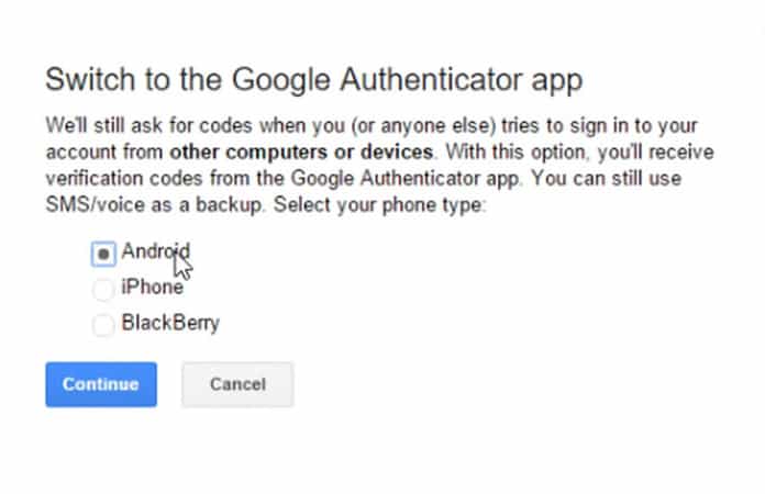 google authenticator for windows 7