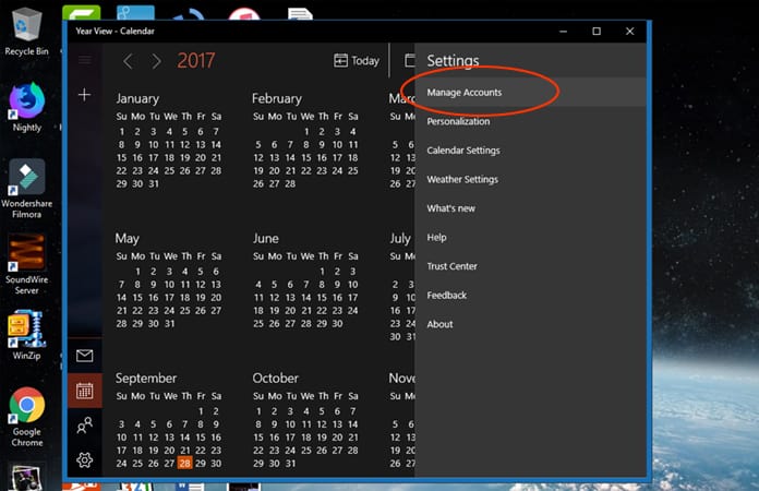 set up icloud email and calendars on windows 10