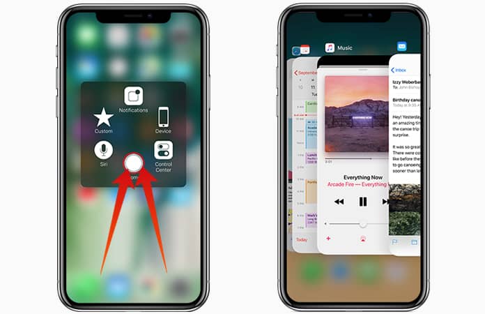 force close apps on iphone x