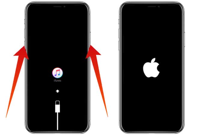 exit iphone x recovery mode