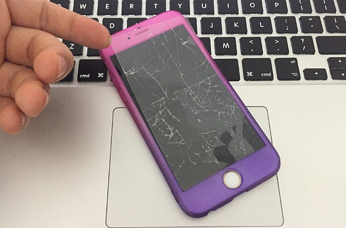remove broken tempered glass from iphone