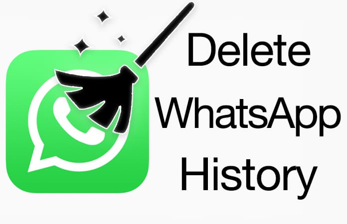 delete whatsapp chat history on iphone