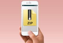 zip files on iphone