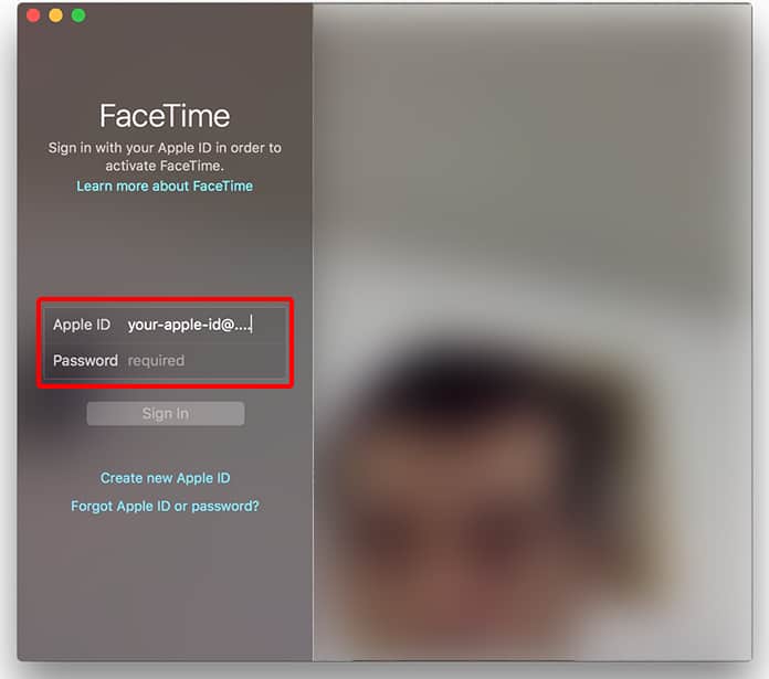 activate facetime on mac