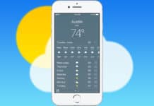 change weather from fahrenheit to celsius on iphone