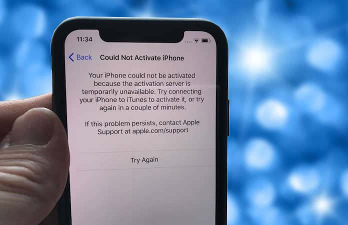 could not activate iphone x
