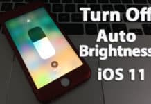 turn off auto brightness