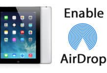 enable airdrop on ipad 2