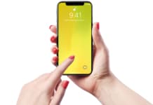 yellow screen on iphone x