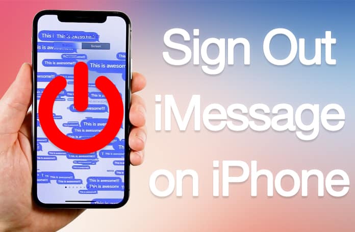 sign out of imessage