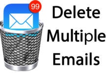 delete multiple emails on iphone