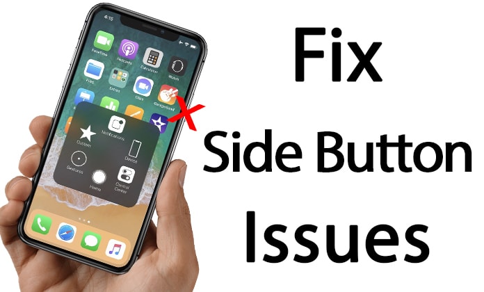 iphone x side button not working