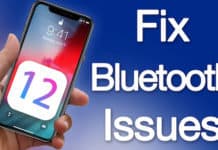 bluetooth not working in ios 12