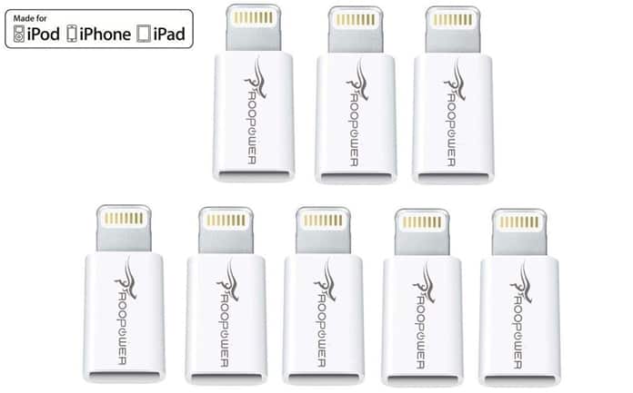 micro usb to lightning certified adapter