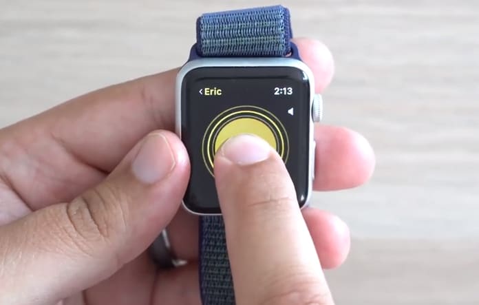 start walkie-talkie on apple watch