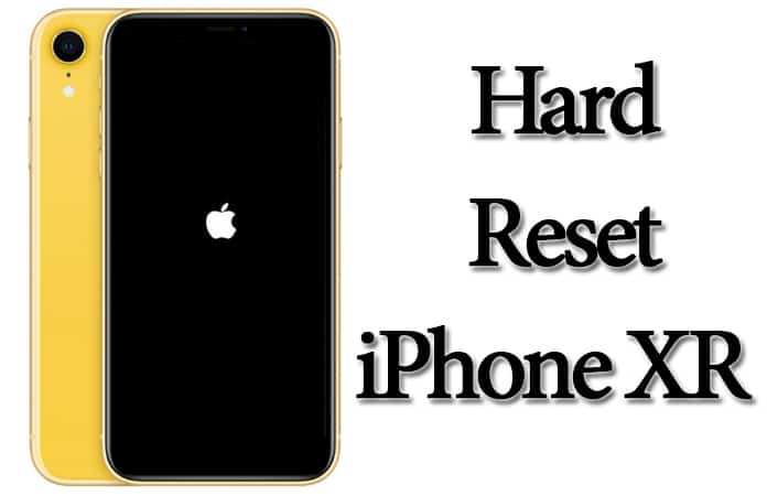 hard reset iphone xr