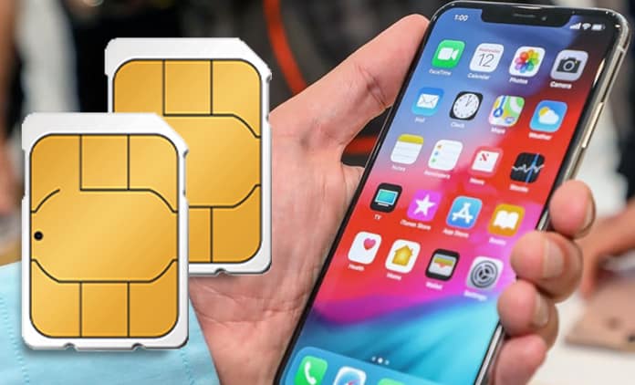 use two sim cards in iphone xs max