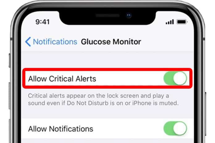 turn off critical alerts on iphone