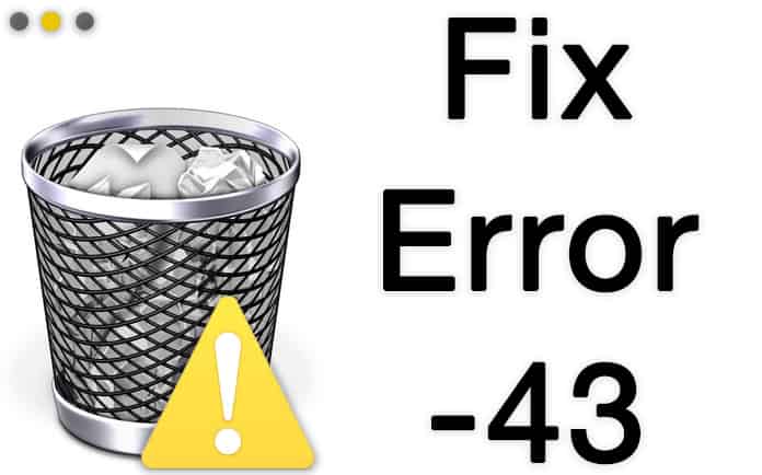 fix error code 43 on mac