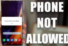phone not allowed